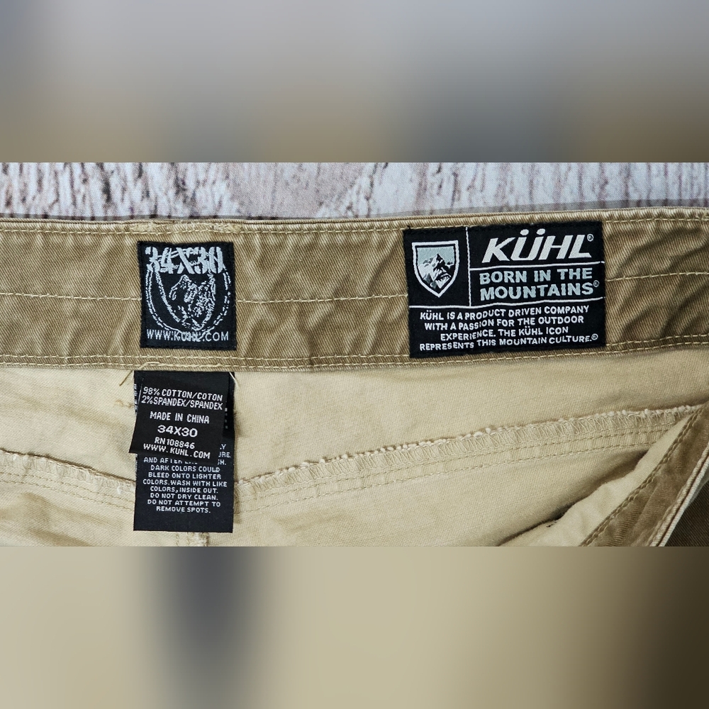 Kuhl Ryder Vintage Patina Dye Pants Men's Size 34x30 Canvas Hiking Adventure - Picture 8 of 14